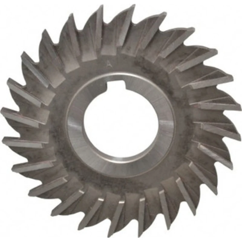 Made in USA 4 Diam x 1/4 Face Width Straight Tooth Side Milling Cutter 1-1/4 Arbor Hole, High Speed Steel, Uncoated, ...